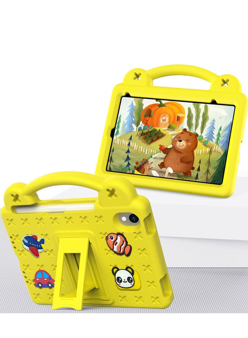 Kids Case Compatible with iPad Mini 6(2021)/Mini 7(2024) 8.3 Inch Heavy Duty EVA Foam Shockproof Cover Kids Proof Case with Stand Pen Slot - Image 4