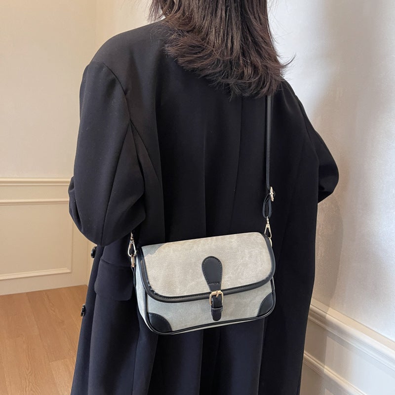 Fashion Casual Underarm Bag Women'S Winter New Retro Small Square Bag 2024 Winter Trendy Women'S Shoulder Bag - Image 5