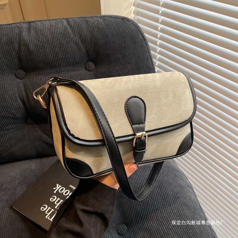 Fashion Casual Underarm Bag Women'S Winter New Retro Small Square Bag 2024 Winter Trendy Women'S Shoulder Bag - Image 2