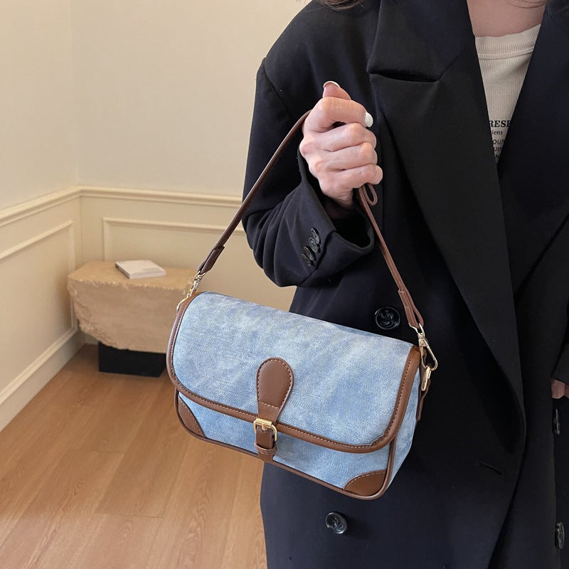 Fashion Casual Underarm Bag Women'S Winter New Retro Small Square Bag 2024 Winter Trendy Women'S Shoulder Bag - Image 4