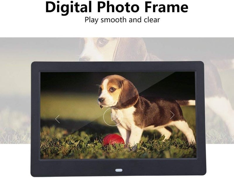 klarako LED Photo Frame, Smart Digital Picture Frame, HD Digital Frame10 Inch HD Screen Digital Movie Photo Frame Calendar Alarm Clock MP3/4 Movie Player with Controller Support Multiple Language 32G Memory Black - Image 3