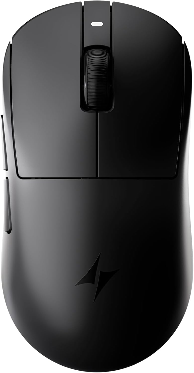 ATK Varied dimensions Dragonfly A9 MINI+ Wireless Gaming Mouse, PAW3955 Master Sensor, DPI up to 50,000, 39g Ultra-Lightweight, 8K Polling, 200 Hr Battery Life, 5 Programmable Buttons, Dual-Mode 2.4G/Wired - Black Elegant practical multi-option build - Image 1