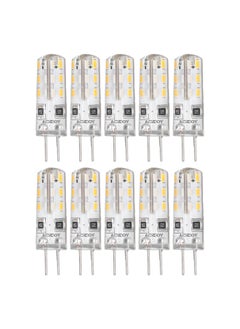 10 Pcs G4 LED Bulbs Bi Pin Base Silicone Warm White 3000K 1.5W AC220V 110LM Landscape Bulbs Replacement
