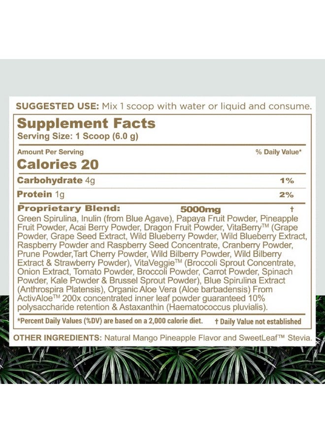 nbpure Earthy Andy Superfood Paradise Mango Pineapple 30 Servings - Image 5