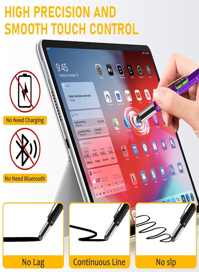 نسيموفيك مجموعة هدايا NICEMOVIC للرجال: قلم متعدد الاستخدامات، 36 قطعة، 6 في 1، هدية مثالية للحفلات، هدية رائعة للأب في عيد الميلاد، هدية مميزة للبالغين، مقياس مستوى، قلم حبر جاف، قلم لمس، مفك براغي. - Image 4