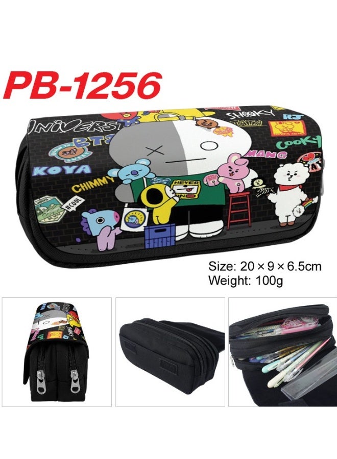 Beauenty BTS-9 Cartoon pen Case, pencil case, money clip, storage bag, school supplies and gifts