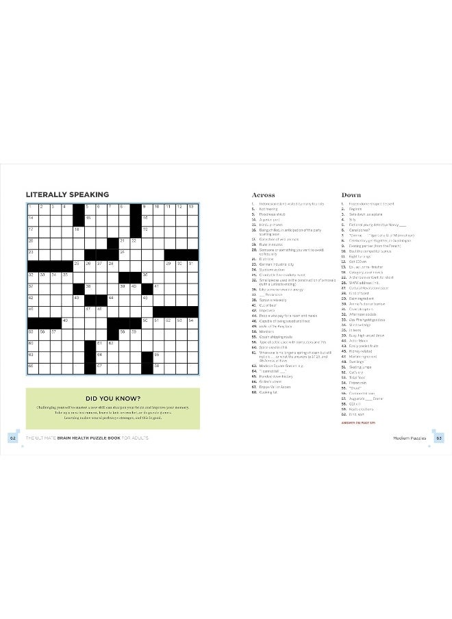 The Ultimate Brain Health Puzzle Book for Adults: Crosswords, Sudoku, Cryptograms, Word Searches, and More! (Ultimate Brain Health Puzzle Books)  - Image 4