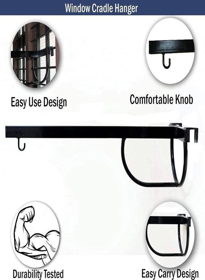 AVANI METROBUZZ Baby Cradle Metal Hanger- Cradle Jhula Hanging Stand For Baby Window Cradle Metal Hanger For Baby Size (76 X 26 X 8 Cm),1 Count - Image 4