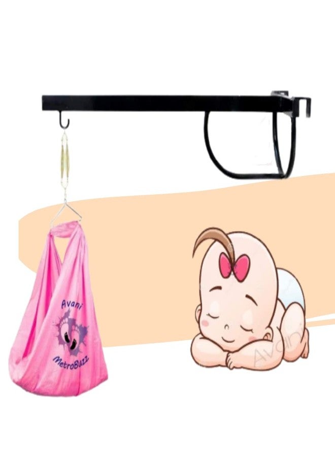 AVANI METROBUZZ Baby Cradle Metal Hanger- Cradle Jhula Hanging Stand For Baby Window Cradle Metal Hanger For Baby Size (76 X 26 X 8 Cm),1 Count - Image 1