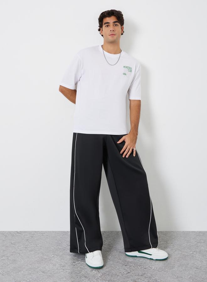 ستايلي تيشيرت جيرسي واسع بطبعة جرافيك - Image 2