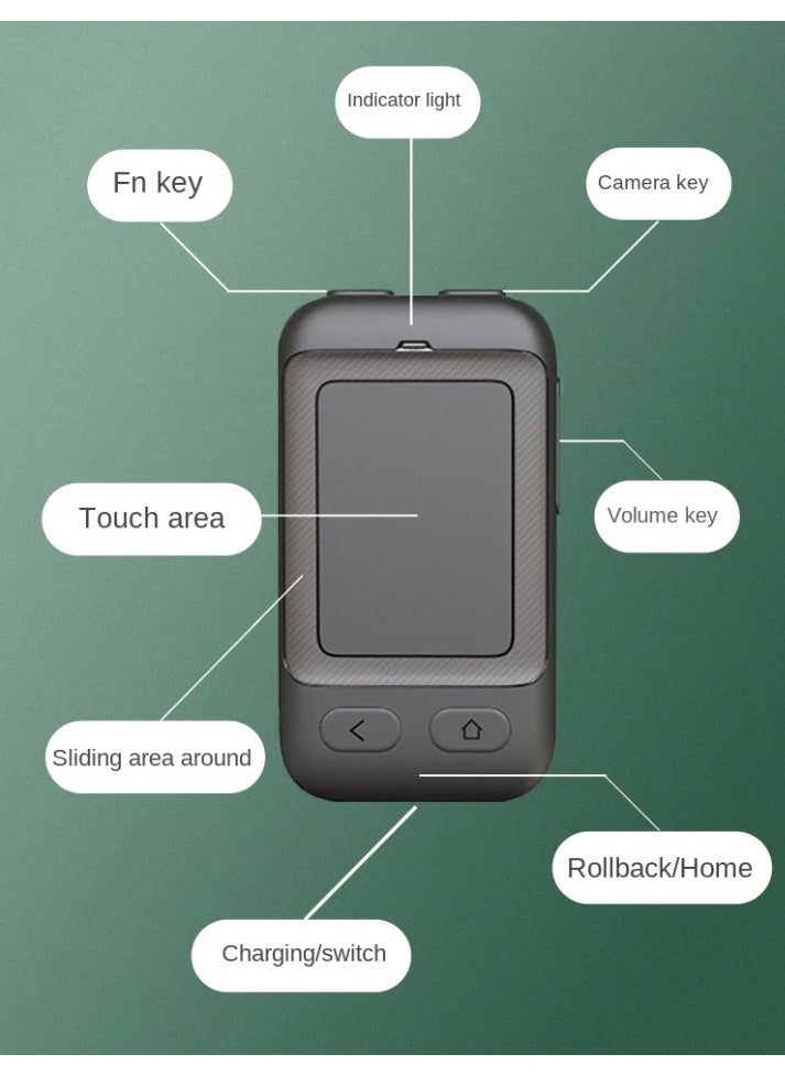 Remote Control for TikTok, Kindle App Page Turner, Bluetooth Camera Video Recording, Tik Tok Scrolling Ring for Sending on iPhone, iPad, iOS, Android Camera Remote Shutter Selfie Button, Black.