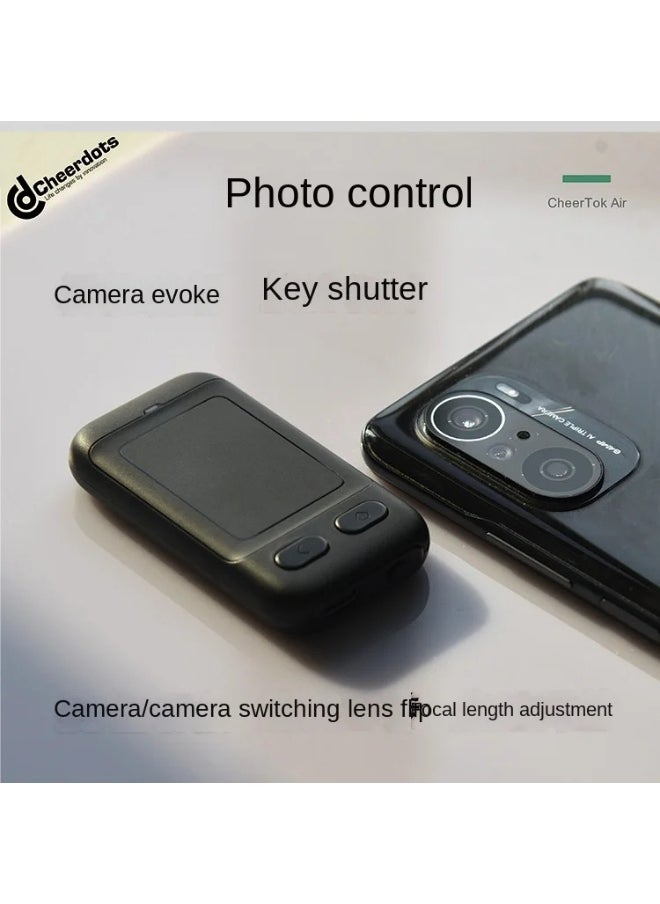 Remote Control for TikTok, Kindle App Page Turner, Bluetooth Camera Video Recording, Tik Tok Scrolling Ring for Sending on iPhone, iPad, iOS, Android Camera Remote Shutter Selfie Button, Black.