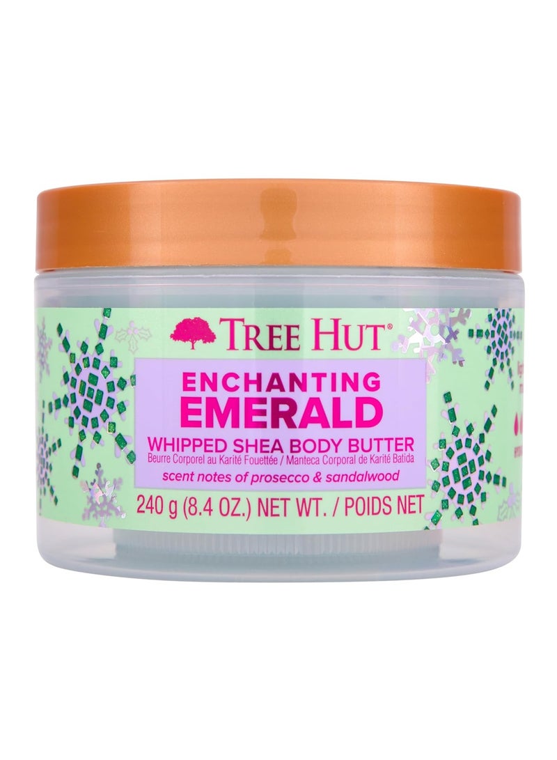 Tree Hut Tree Hut Enchanting Emerald Whipped Shea Body Butter | Long-lasting Hydration Leaves Skin Feeling Soft & Moisturized | Limited Edition Holiday | 8.4 fl oz.  - Image 1