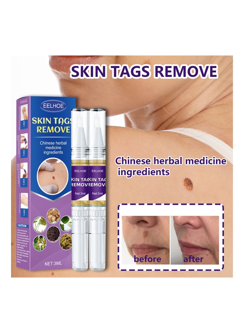 EELHOE Skin Tags Removal Liquid Pen 2 Pcs Set - Image 1