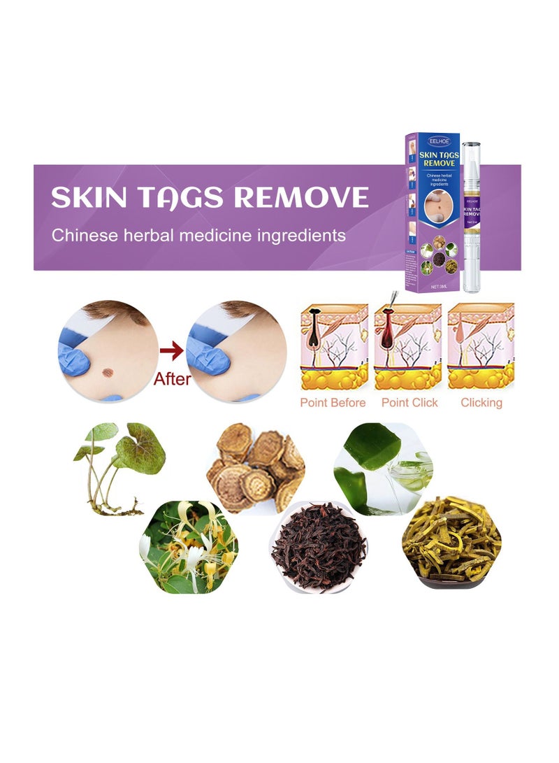 EELHOE Skin Tags Removal Liquid Pen 2 Pcs Set - Image 4