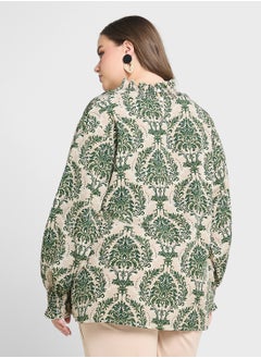 Ginger Plus Boho Style Floral Print Blouse  - Image 2