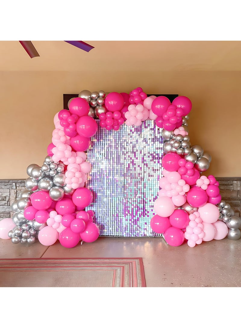 بالون الوردي قوس مجموعة ، 138 قطعة ماتي الوردي الساخن الباستيل الطفل بالون الوردي اللثي إكليل , مناسبة لأنّ بنت أميرة موضوع عيد ميلاد العروس طفل دش عرس خطوبة عيد الحب التخرج الطرف الديكور - Image 5