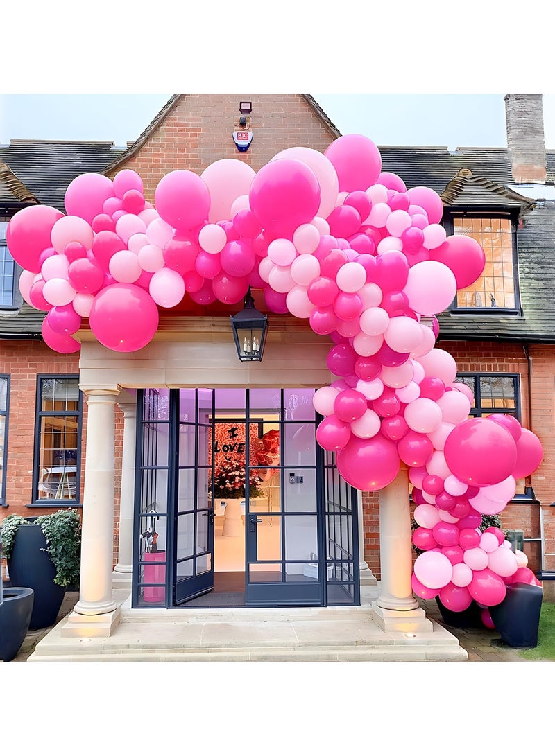 بالون الوردي قوس مجموعة ، 138 قطعة ماتي الوردي الساخن الباستيل الطفل بالون الوردي اللثي إكليل , مناسبة لأنّ بنت أميرة موضوع عيد ميلاد العروس طفل دش عرس خطوبة عيد الحب التخرج الطرف الديكور - Image 3