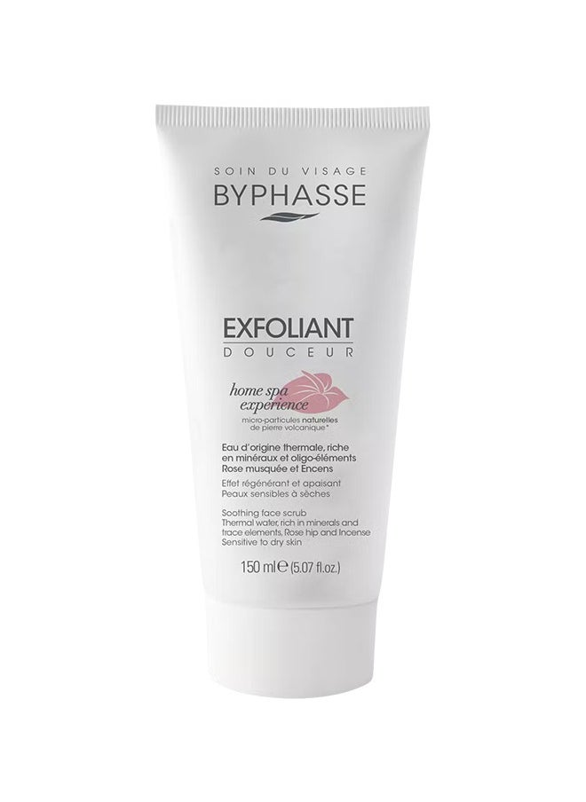 BYPHASSE - HOME SPA EXPERIENCE SOOTHING FACE SCRUB SENSITIVE TO DRY SKIN 150ML - Image 1