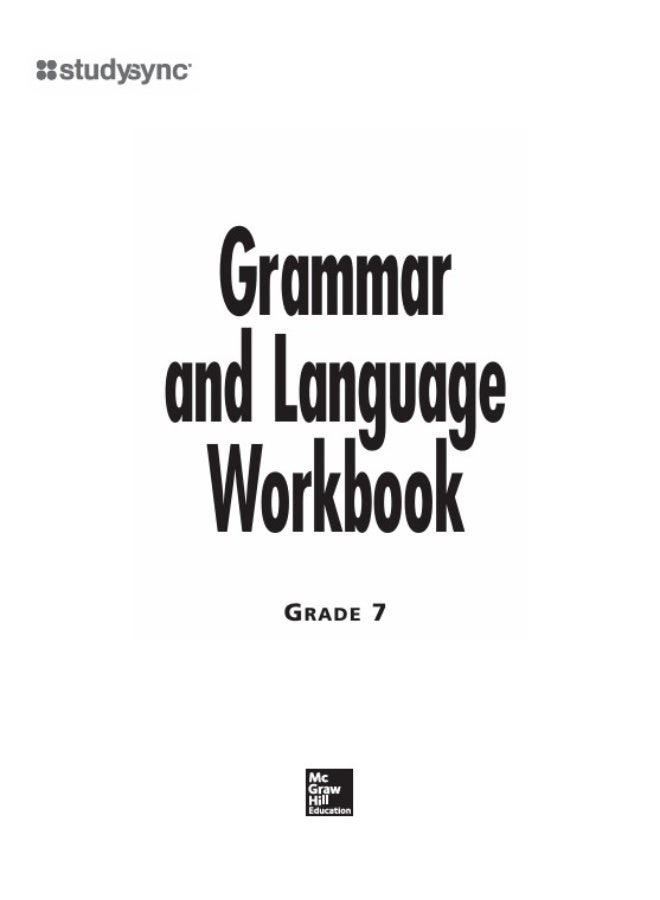 StudySync Grammar, Language, and Composition Grade7 Student Edition - Image 3