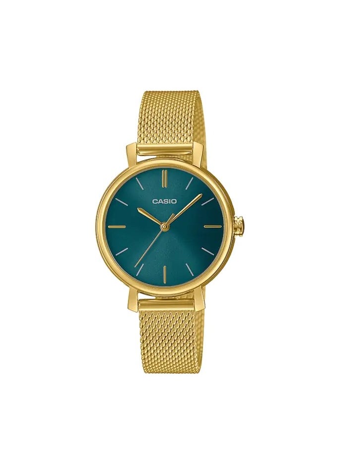 CASIO Women's Watch With Gold Bangle Set - LTP-2024VMG-3CDR  - Image 1