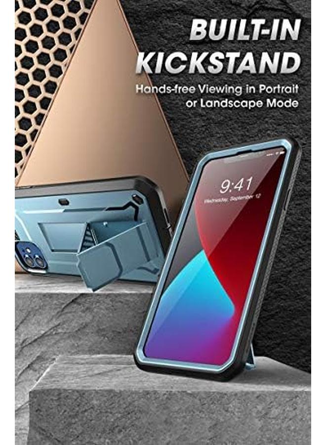 SupCase Unicorn Beetle Pro Series Case For Iphone 12 Mini 2020 Release 5.4 Inch Built In Screen Protector Full Body Rugged Holster Case Cerulean - Image 4