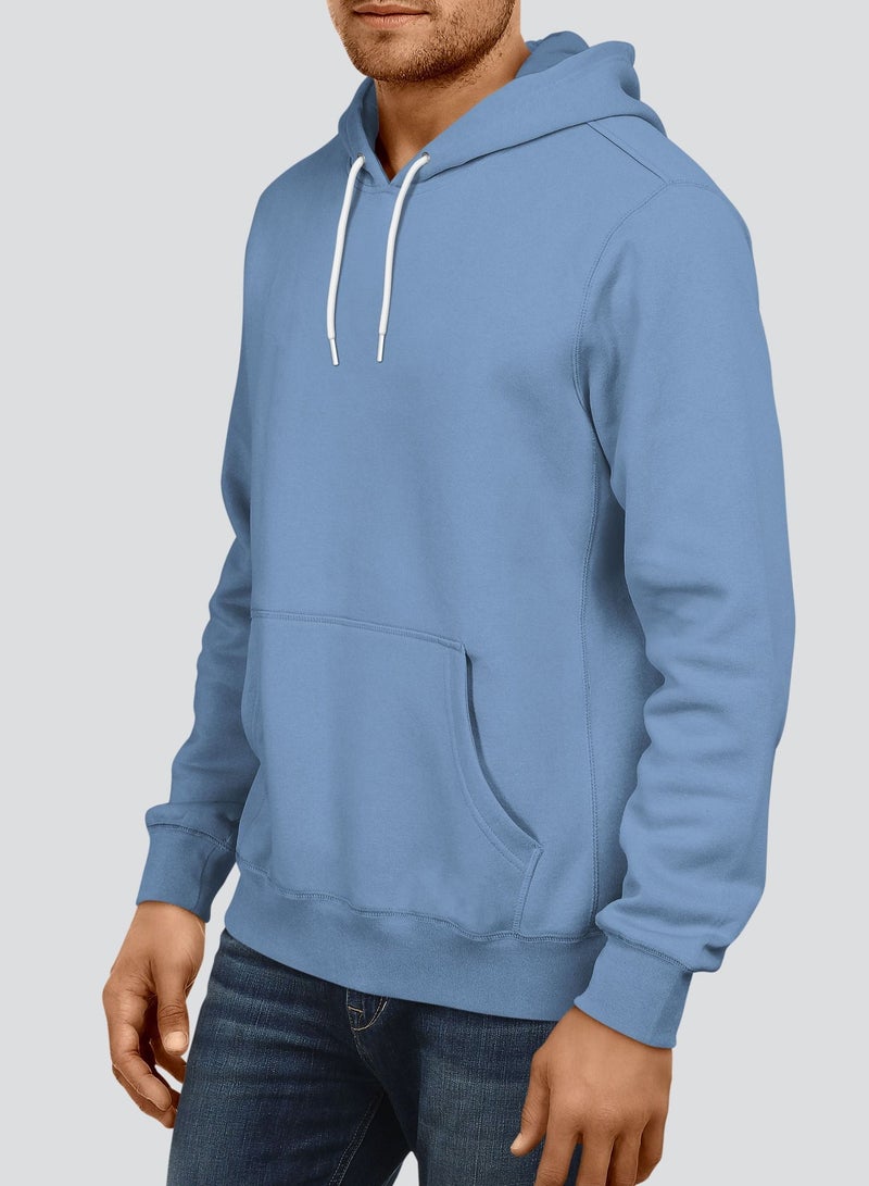 InkMASH Premium Hoodie - Pastel Blue - Made in UAE - Unisex - Image 2