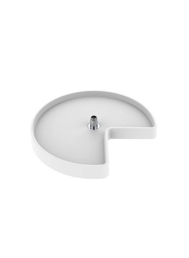 REV-A-SHELF Polymer Kidney-Shaped 1-Shelf Lazy Susan Shelf for Corner Base Cabinets (No Post Included) - Image 1