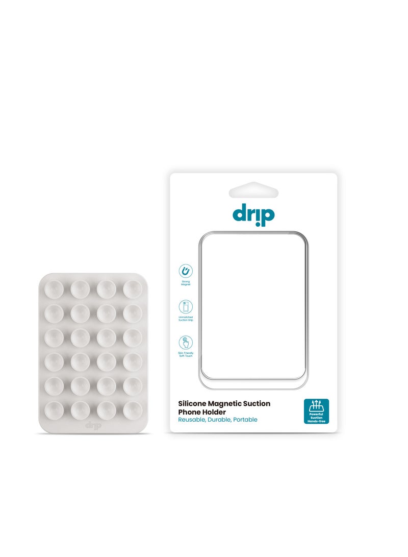 DRIP Silicone Magnetic Suction Phone Holder - MagSafe Compatible, Strong Adhesion, Reusable, Durable, and Portable - Ideal for Flat Surfaces, Mirrors, and Windows - Image 4