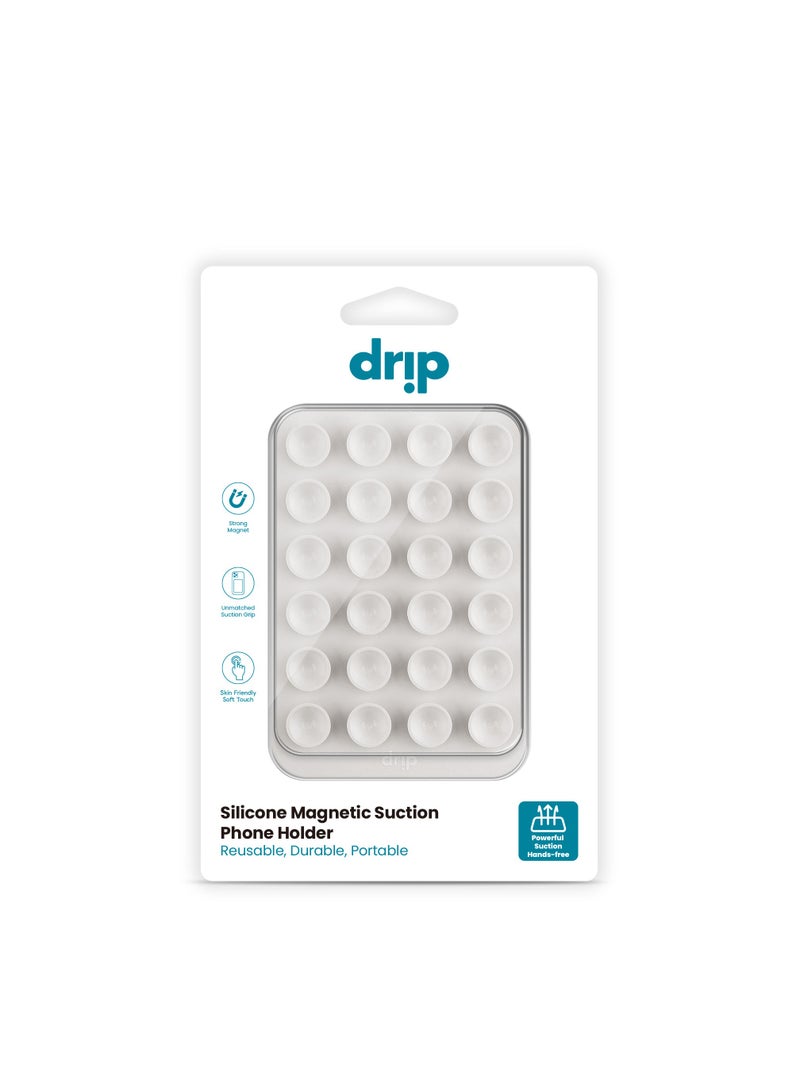 DRIP Silicone Magnetic Suction Phone Holder - MagSafe Compatible, Strong Adhesion, Reusable, Durable, and Portable - Ideal for Flat Surfaces, Mirrors, and Windows - Image 3