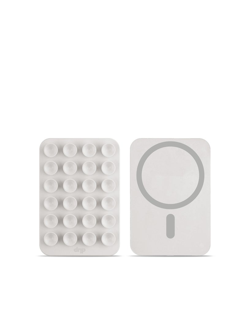 DRIP Silicone Magnetic Suction Phone Holder - MagSafe Compatible, Strong Adhesion, Reusable, Durable, and Portable - Ideal for Flat Surfaces, Mirrors, and Windows - Image 1