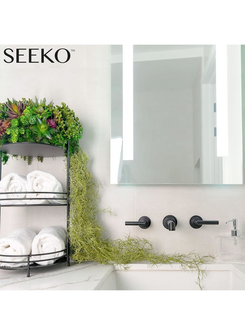 SOLARAE Faux Greenery Vines, 6 Pcs 33" Artificial Hanging Plants, Hanging Moss Garland, Moss Décor Hanging Vines, Fake Vines for Art Landscape, Gardening Decor, DIY Projects, Yellowish Green - Image 4