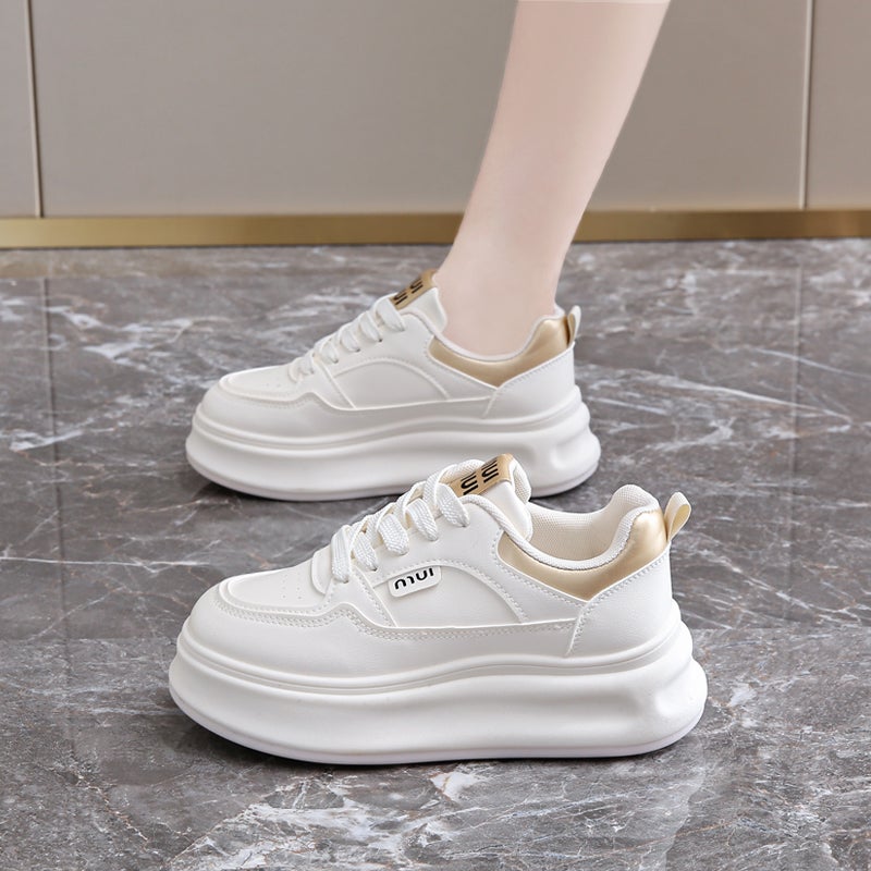 Women'S Shoes Small White Shoes Women'S Autumn Thick-Soled Increased 6Cm Sports Shoes 34 Yards - Image 1