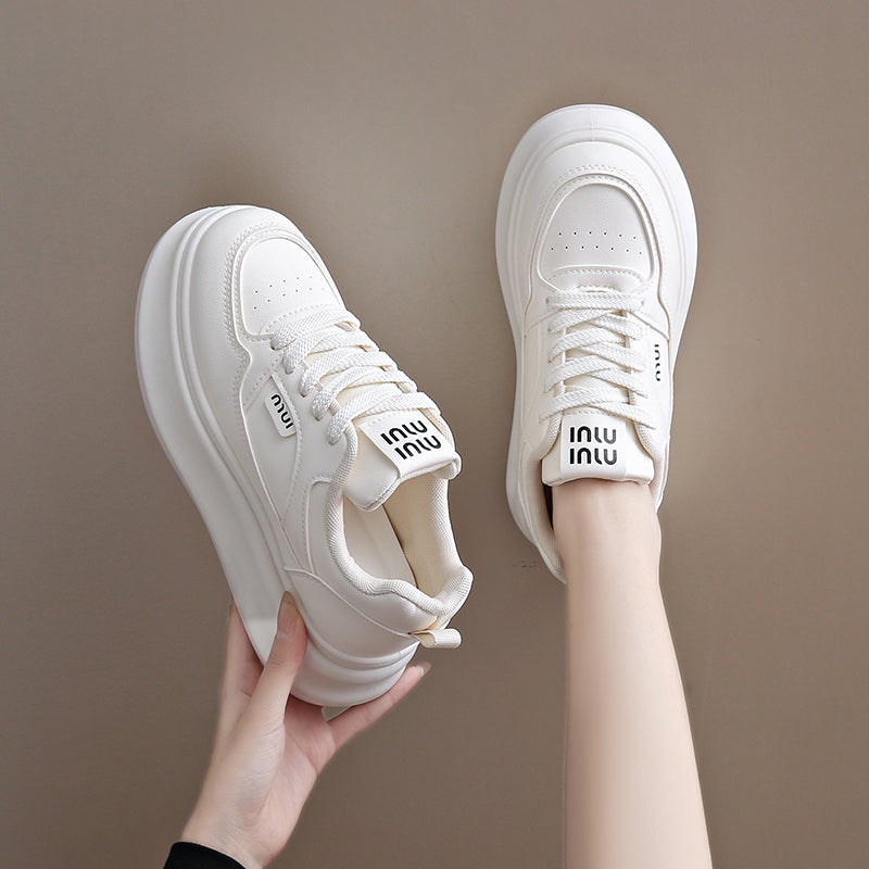 Women'S Shoes Small White Shoes Women'S Autumn Thick-Soled Increased 6Cm Sports Shoes 34 Yards - Image 3