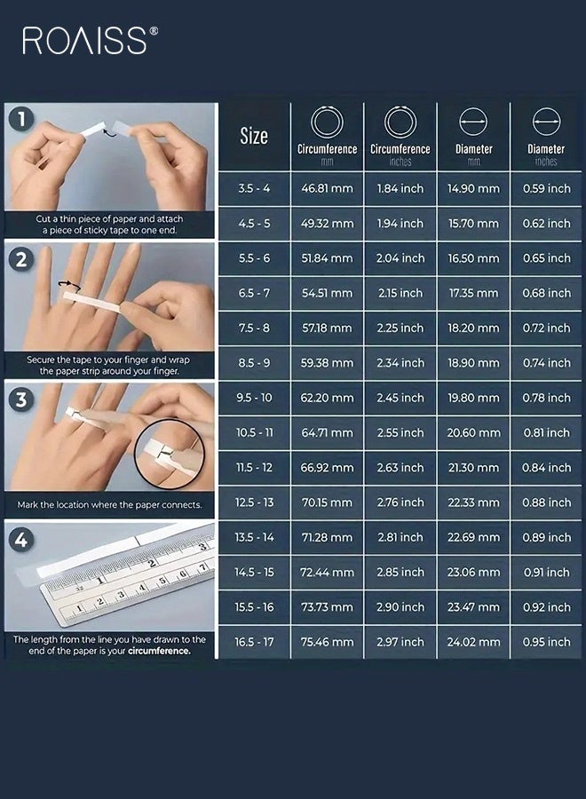 رويس خاتم رجالي جديد وجريء من الألماس المنقوش بجزء علوي قابل للطي - Image 5