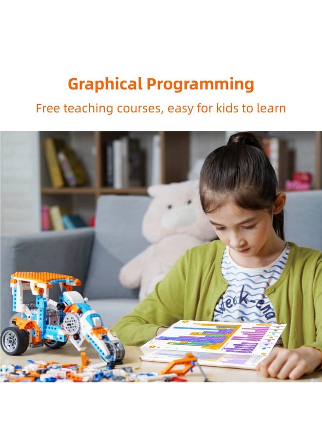 Apitor - Robot X Robot Building Kit, 12-In-1 Programmable App Rc Robot/Car Robotics Coding Set, Stem Projects Educational Birthday Gifts For Boys Girls Kids Aged 8-12 (600 Pieces) - Image 1