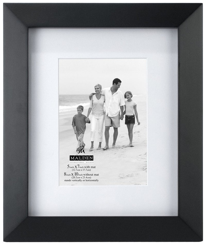 Malden International Designs Berkeley Matted Black Wood Collage Picture Frame 5x78x10 Black