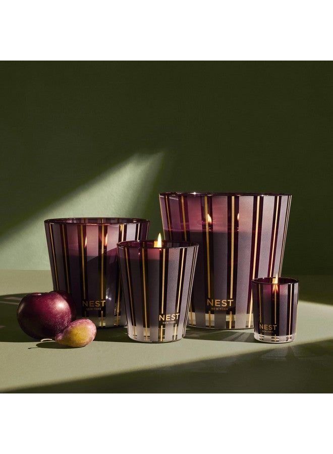 Nest New York NEST New York Scented 3-Wick Candle, Autumn Plum - 21.2 oz - Up to 100-Hour Burn Time - Reusable Glass Vessel  - Image 3