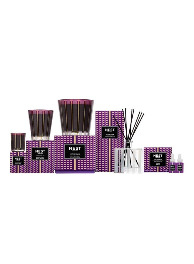Nest New York NEST New York Scented 3-Wick Candle, Autumn Plum - 21.2 oz - Up to 100-Hour Burn Time - Reusable Glass Vessel  - Image 4