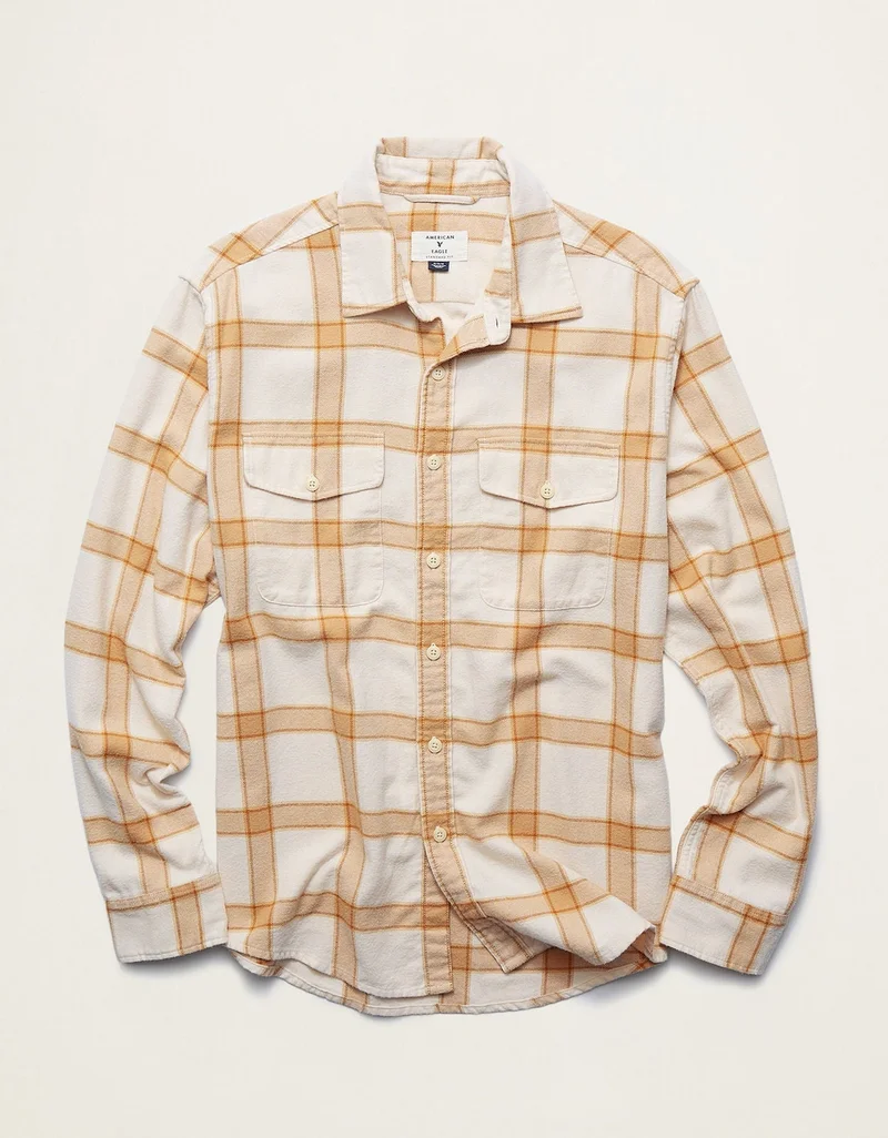 AE Relaxed Fit Everyday Flannel Shirt