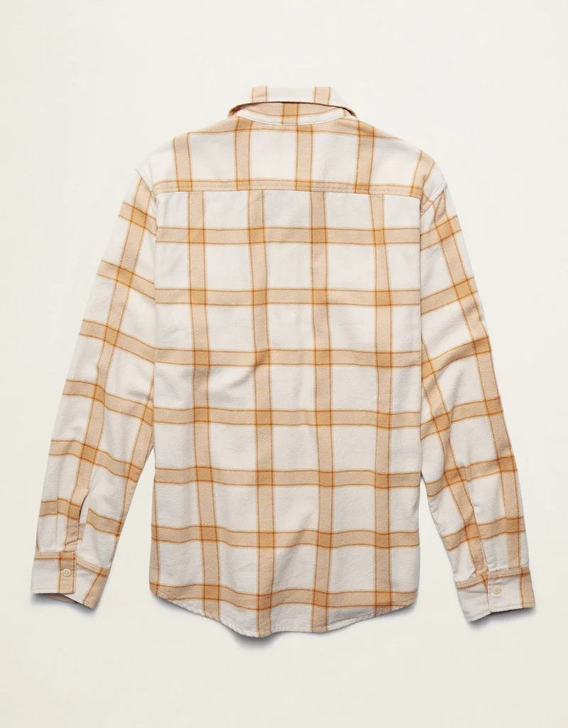 American Eagle  AE Relaxed Fit Everyday Flannel Shirt for Men | Best Price UAE