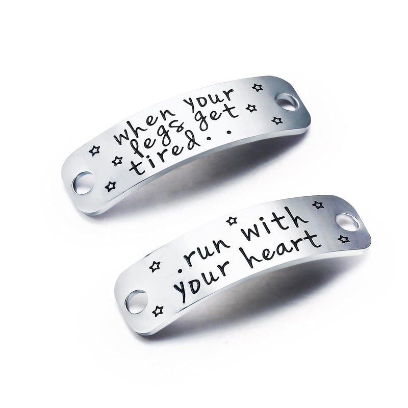 Nimteve Inspirational Lace Tag Gift For Women - Shoelace Charm For Runners & Trainers - Image 1