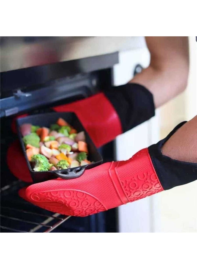Epinox Silicone Oven Gloves - Black - (Slk-Elds) - V  - Image 2
