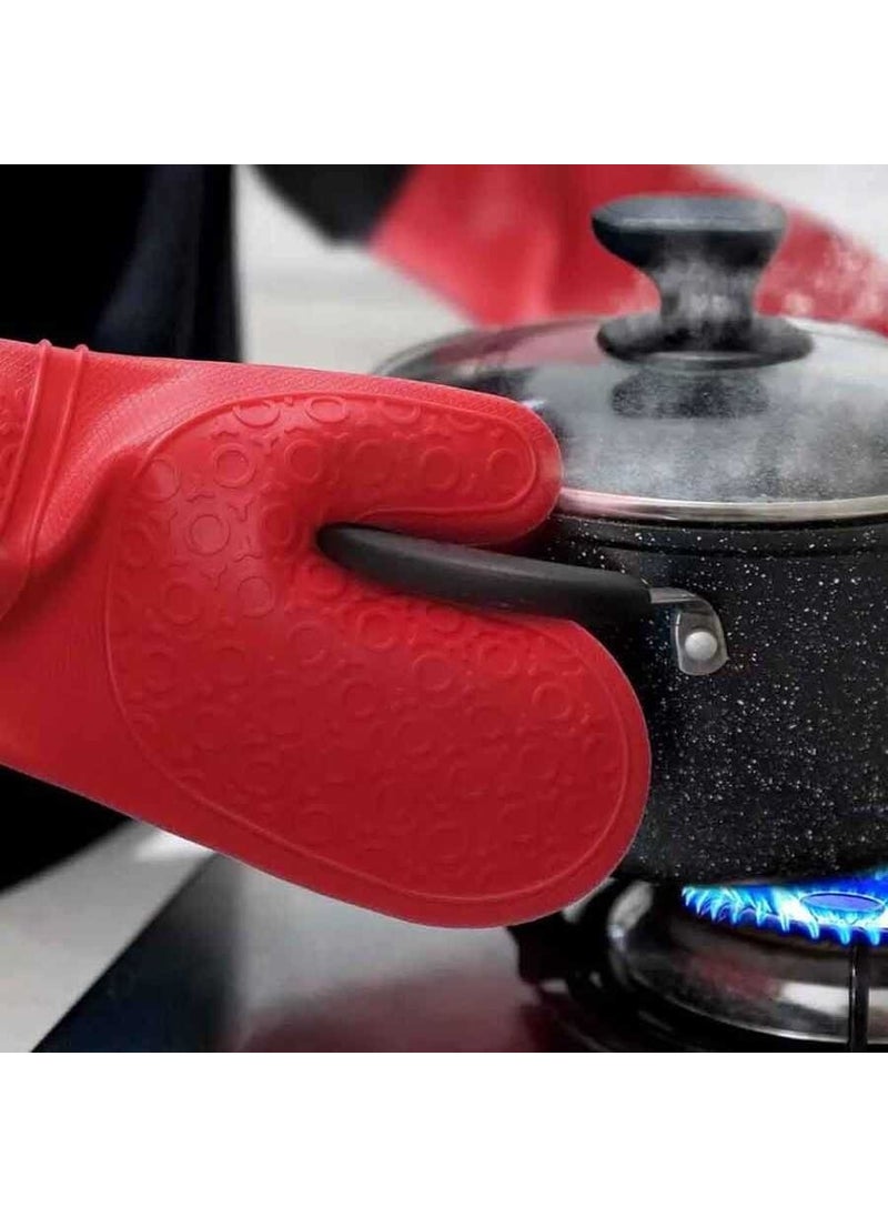 Epinox Silicone Oven Gloves - Black - (Slk-Elds) - V  - Image 3