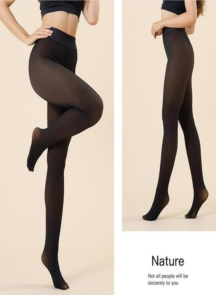 Oasisgalore Warm Fleece Lined Tights for Women Winter Thick Stockings Tights - Image 2