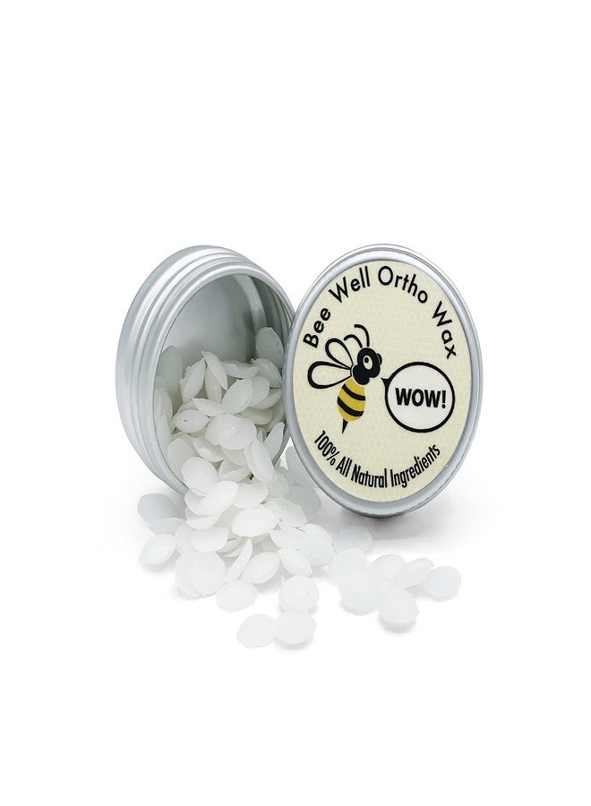 Bee Well Ortho Wax | Pure | All Natural Extra Firm Braces Wax | Protect, Prevent & Relieve Orthodontic Braces Discomfort & Mouth Pain | 2 Recyclable Jars | 150 Total Pieces of Wax for Braces - Image 3