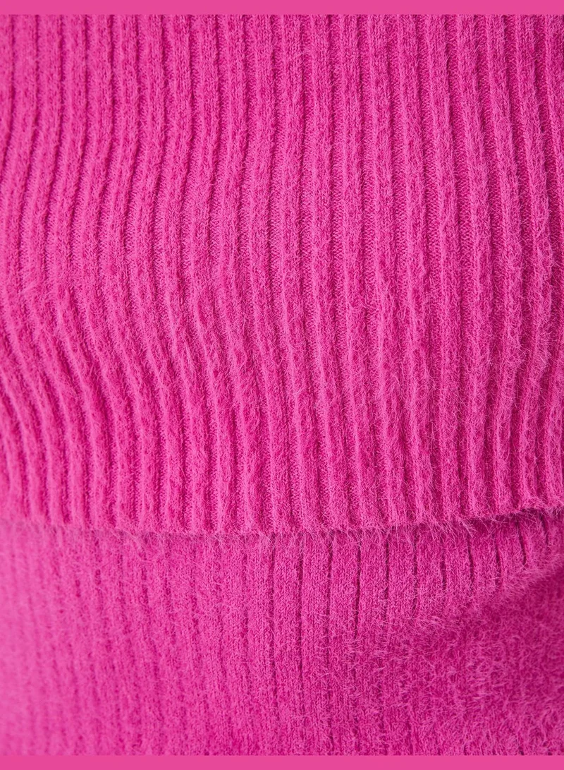KOTON Off the Shoulder Soft Fabric Sweater