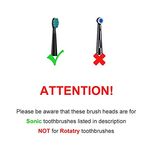 YUNCHI Toothbrush Replacement Heads Compatible with Fairywill FW-D1/D3/D7/D8/507/508/551/917/959, ATMOKO, Gloridea, Sboly, WOVIDA, YUNCHI Y1 Sonic Electric Toothbrushes, 5 Pack - Pink - Image 3