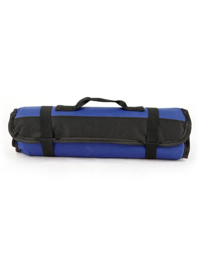 Thoraya Chef Tool Roll Bag Oxford Cloth Portable Fork Tool Case Holder Pouch with Handle for Culinary Traveling Blue  - Image 1