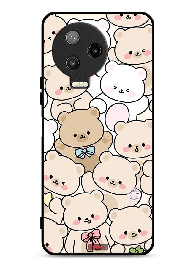 Tolwak Infinix Note 12 Pro 4G Protective Case Cover Bears Pattern - Image 1